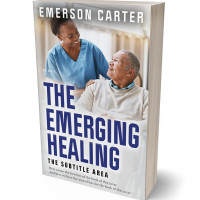 3D view of Premade Health & Mind & Body Book Cover - Timberwolf