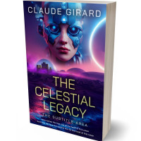 3D view of Premade Science Fiction Book Cover - Haiti