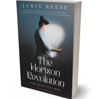 3D view of Premade Surreal Book Cover - Outer Space