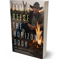 3D view of Premade Western Book Cover - Indian Khaki