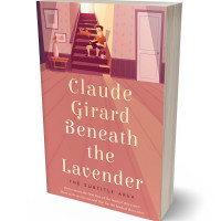 3D view of Premade Literary Fiction Book Cover - New York Pink