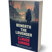 3D view of Premade Apocalyptica Book Cover - Oriental Pink