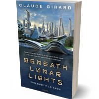 3D view of Premade Science Fiction Book Cover - Pickled Bluewood