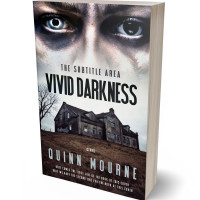 3D view of Premade Horror Book Cover - Quill Gray