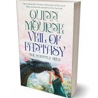 3D view of Premade Fantasy Book Cover - Limed Spruce