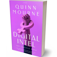 3D view of Premade Politics & Law & Society Book Cover - Heliotrope