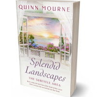 3D view of Premade Literary Fiction Book Cover - Satin Linen