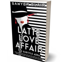 3D view of Premade Chick Lit Book Cover - Swiss Coffee