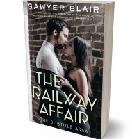 3D view of Premade Romance Book Cover - Quill Gray