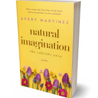 3D view of Premade Nature Book Cover - Cream Can