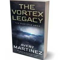 3D view of Premade Science Fiction Book Cover - Shark