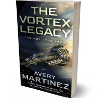 3D view of Premade Science Fiction Book Cover - Bison Hide