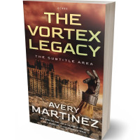 3D view of Premade Apocalyptica Book Cover - Bistre