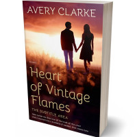 3D view of Premade Romance Book Cover - Gold Sand