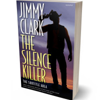 3D view of Premade Western Book Cover - Blackcurrant