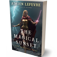 3D view of Premade Fantasy Book Cover - Outer Space
