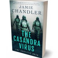 3D view of Premade Apocalyptica Book Cover - Timber Green