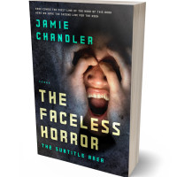3D view of Premade Horror Book Cover - Shark