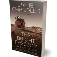 3D view of Premade Science Fiction Book Cover - English Walnut