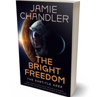 3D view of Antique Brass #30953 - Premade Science Fiction Book Cover