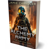 3D view of Premade Apocalyptica Book Cover - Black Marlin