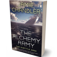 3D view of Premade Science Fiction Book Cover - Charade