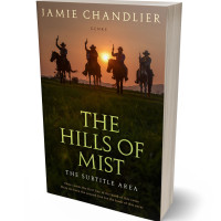 3D view of Premade Action & Adventure Book Cover - Driftwood