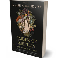 3D view of Cod Gray #31205 - Premade Poetry Book Cover