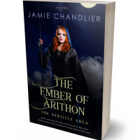 3D view of Premade Fantasy Book Cover - Ebony