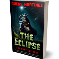 3D view of Premade Fantasy Book Cover - Black Bean