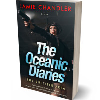 3D view of Premade Mystery & Thriller & Suspense Book Cover - Outer Space