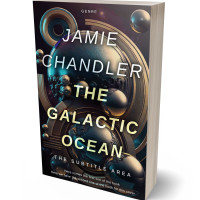 3D view of Premade Science Fiction Book Cover - Shark