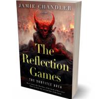 3D view of Premade Fantasy Book Cover - Antique Brass