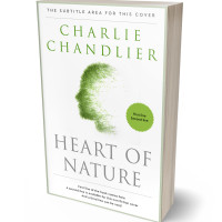 3D view of Premade Health & Mind & Body Book Cover - Pale Leaf