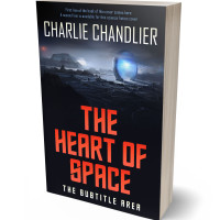 3D view of Premade Science Fiction Book Cover - Terracotta