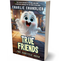 3D view of Premade Children's Book Cover - Ship Gray