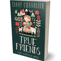 3D view of Premade Children's Book Cover - Timber Green