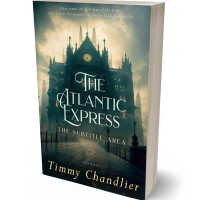 3D view of Premade Horror Book Cover - Te Papa Green