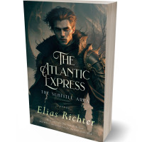 3D view of Premade Fantasy Book Cover - Outer Space