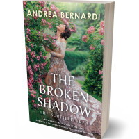 3D view of Premade Romance Book Cover - Gray Asparagus