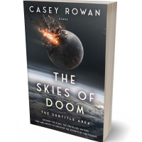 3D view of Premade Apocalyptica Book Cover - Shark