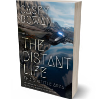 3D view of Premade Science Fiction Book Cover - Shark