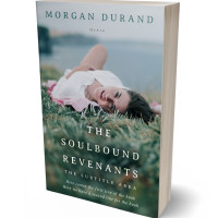 3D view of Premade Teen & Young Adult Book Cover - Mineral Green