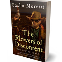 3D view of Crowshead #32257 - Premade Western Book Cover