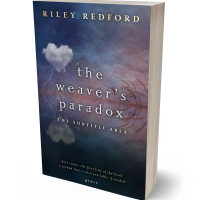 3D view of Premade Surreal Book Cover - Bright Gray