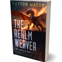 3D view of Premade Fantasy Book Cover - Cocoa Brown #32332 | BookCoverZone