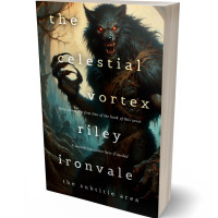 3D view of Premade Fantasy Book Cover - Log Cabin