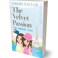 3D view of Premade Travel Book Cover - Porcelain