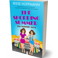 3D view of Premade Chick Lit Book Cover - Petite Orchid