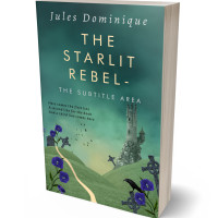 3D view of Premade Fantasy Book Cover - Faded Jade